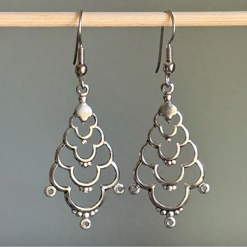 Silver Dangle Earrings Sets